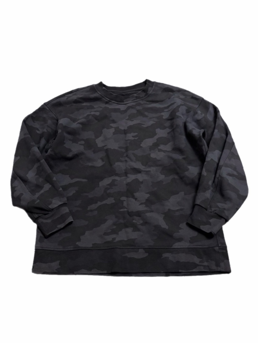 Lululemon Perfectly Oversized Crew (Heritage 365 Camo Deep Coal Multi) Size 8